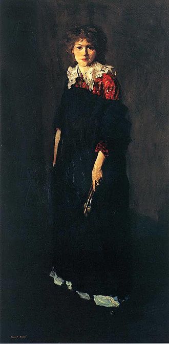 Josephine Hopper: Robert Henri, The Art Student (Portrait of Miss Josephine Nivison), 1906, Milwaukee Art Museum, Milwaukee, WI, USA.
