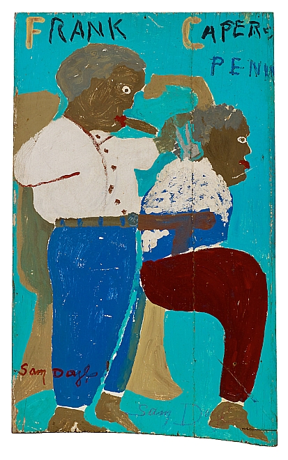 black folk artists: Sam Doyle, Frank Capers, 1970s), paint and marker on wood. Souls Grown Deep Foundation.
