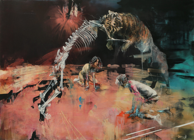Ian Francis: Ian Francis, Petrified Archway, 2015, mixed media on canvas. Artist’s website.
