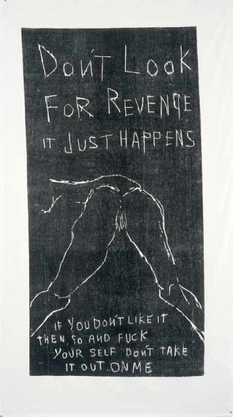 Female rage in art: Tracey Emin, It just happens, 2001. Artsy.
