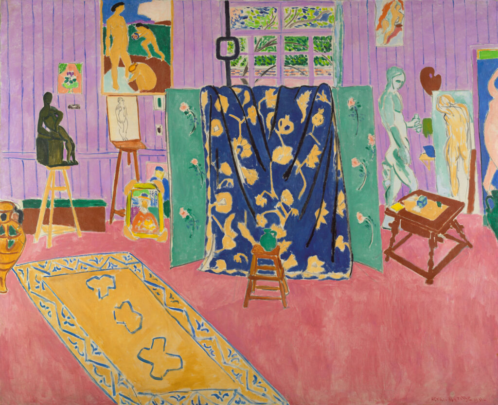 Fauvism: Henri Matisse, The Studio (The Pink Studio), 1911, Pushkin Museum of Fine Arts, Moscow, Russia.
