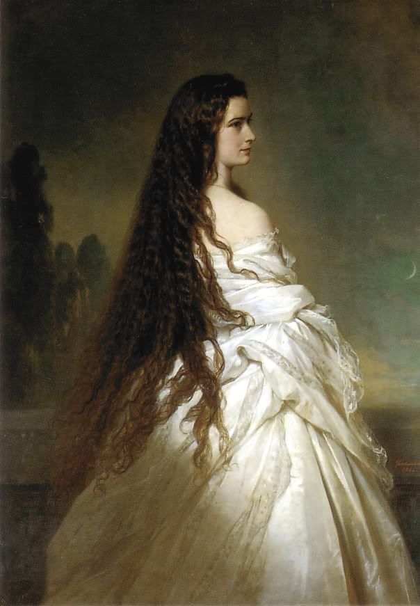 empress sisi: Franz Xaver Winterhalter, Empress Elisabeth of Austria, 1865, Hofburg, Vienna, Austria.
