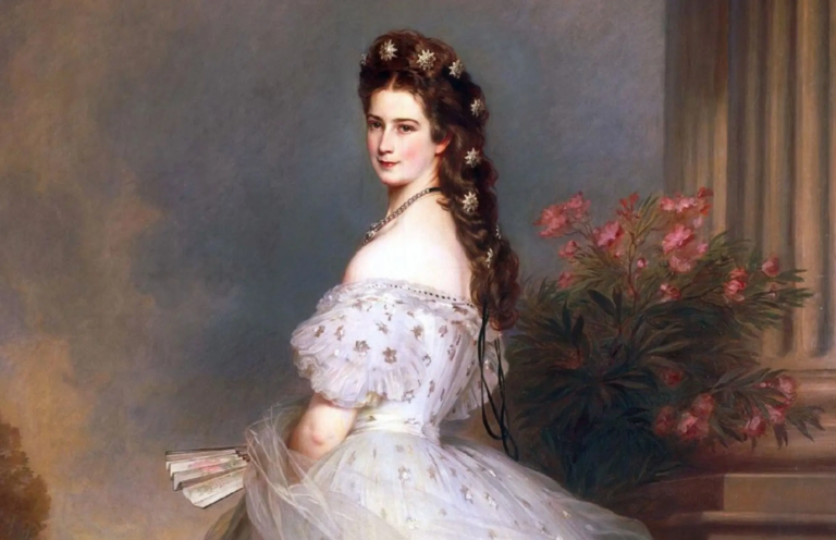 empress sisi: Franz Xaver Winterhalter, Empress Elisabeth of Austria, 1865, Hofburg, Vienna, Austria. Detail.
