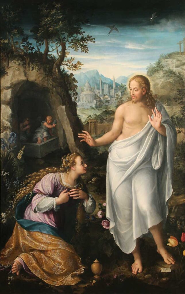 Noli me tangere in art: Fede Galizia, Noli me tangere, 1616, Pinacoteca di Brera, Milan, Italy.
