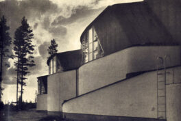 Alvar Aalto, Church of the Three Crosses (Vuoksenniska Church), 1958, Imatra, Finland, photo taken from “Cuadernos de arquitectura, 39” (1960), Elara Fritzenwalden