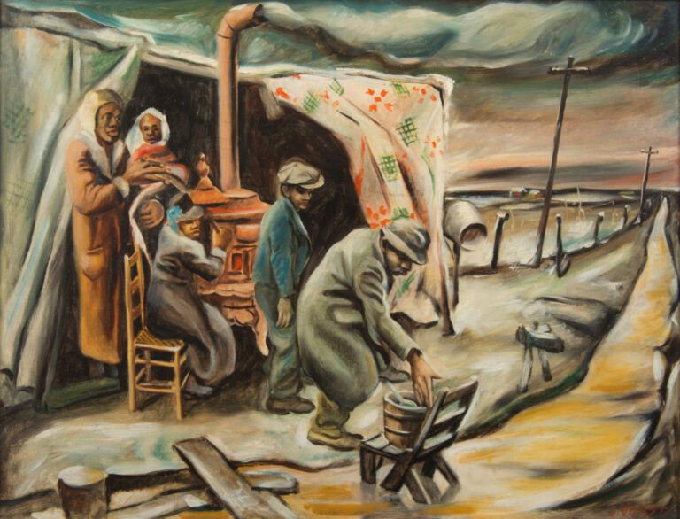 Great Depression art: Joseph Paul Vorst, Sharecroppers’ Revolt, 1939, Shogren-Meyer Collection. Fine Art Connoisseur.
