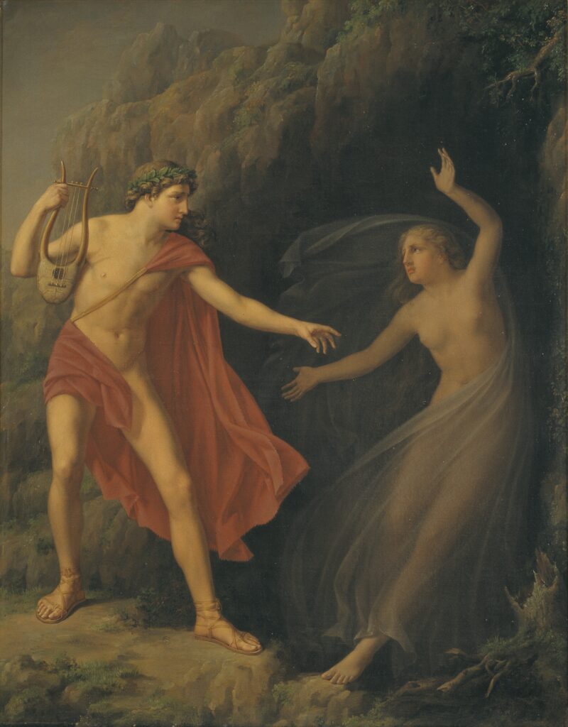 Mythological heroes: Carl Goos, Orpheus and Eurydice, 1826, National Gallery of Denmark, Copenhagen, Denmark.
