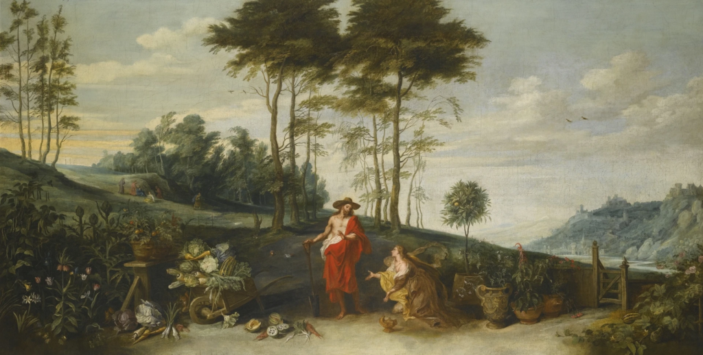 Noli me tangere in art: Jan Brueghel the Younger, Noli me tangere, c. 1630-50, private collection.
