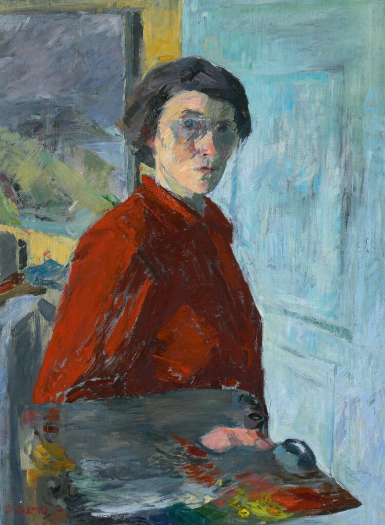 Ruth Smith: Ruth Smith, Sjálvsmynd, 1955, Listasavn Føroya, Tórshavn, Faroe Islands.
