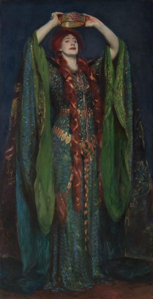 sargent and fashion: John Singer Sargent, Ellen Terry as Lady Macbeth, 1889, Tate, London, UK.
