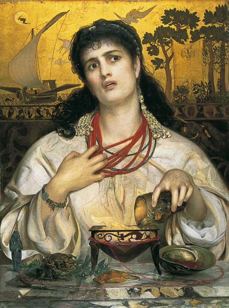 Female rage in art: Frederick Sandys, Medea, 1866-1868, Birmingham Museum and Art Gallery, Birmingham, UK.
