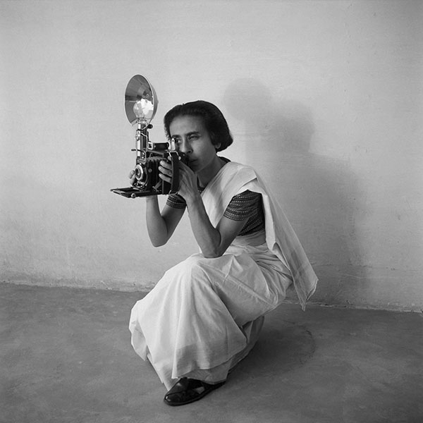Homai Vyarawalla: Photo of Homai Vyarawalla, The Alkazi Foundation for the Arts, Delhi, India. 
