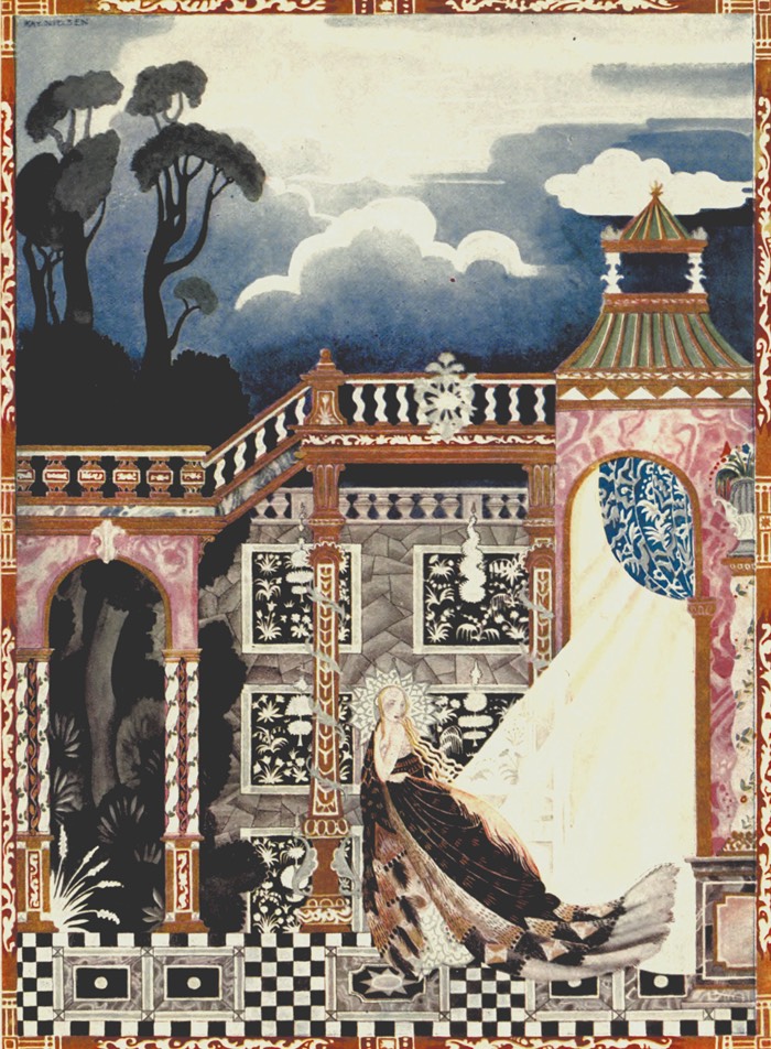 Kay Nielsen: Kay Nielsen, Catskin from Hansel and Gretel, and Other Stories by the Brothers Grimm, 1925. WikiArt. 
