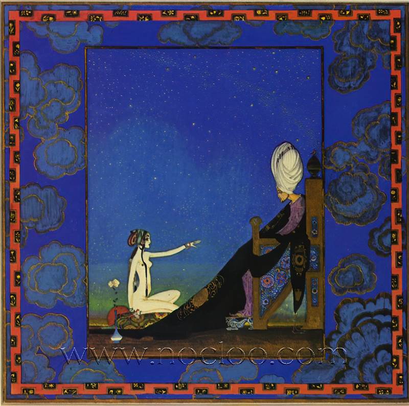 Kay Nielsen: Kay Nielsen, Illustration for the Arabian Nights, 1976.
