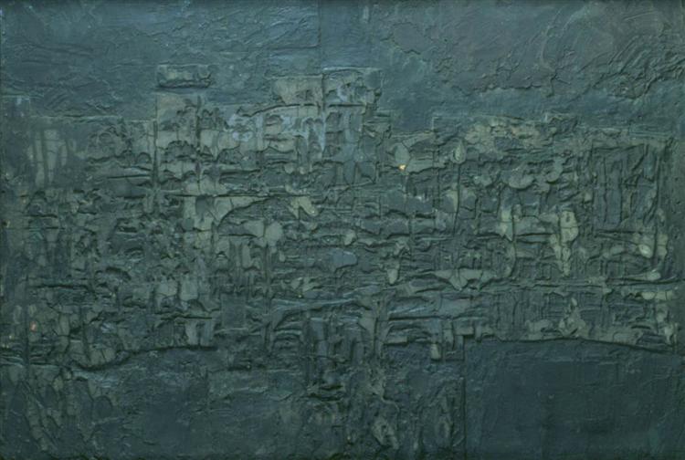 Beksiński paintings: Zdzisław Beksiński in 10 Paintings: Zdzisław Beksiński, Untitled, 1958, The Historical Museum in Sanok, Sanok, Poland.

