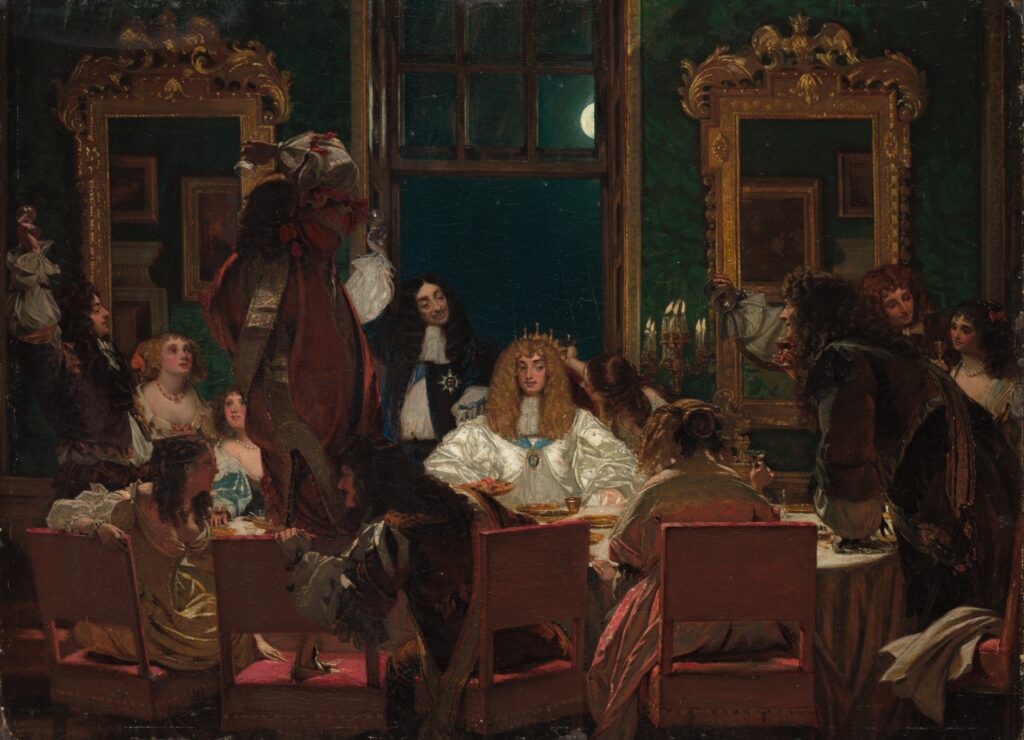 party in art: Party in Art: Augustus Leopold Egg, The Life of Buckingham, ca. 1855, The Cleveland Museum of Art, Cleveland, OH, USA.
