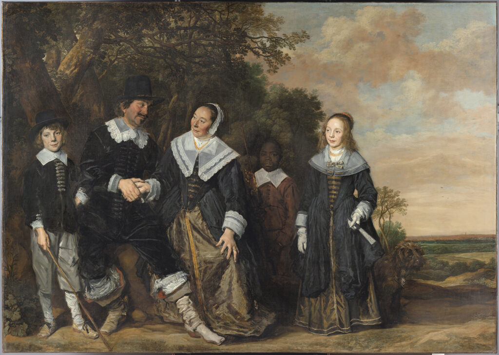 frans hals exhibition: Frans Hals, Family Group in a Landscape, ca 1646, Museo Nacional Thyssen Bornemisza, Madrid, Spain.
