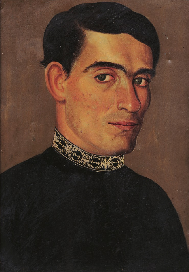 Hermenegildo Bustos: Hermenegildo Bustos, Portrait of a Priest, 1854, Museo Soumaya, Mexico City, Mexico.
