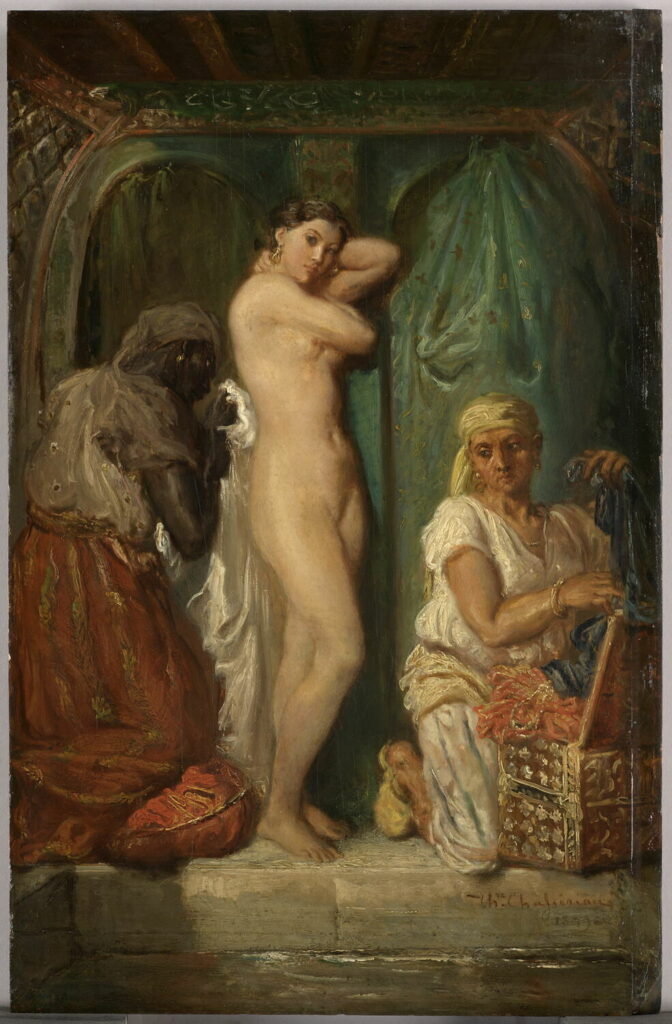 racism in art: Théodore Chassériau, A Bath in a Harem, 1849, Louvre, Paris, France.
