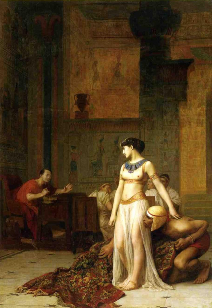racism in art: Jean-Léon Gérôme, Cleopatra and Caesar, 1866, private collection.
