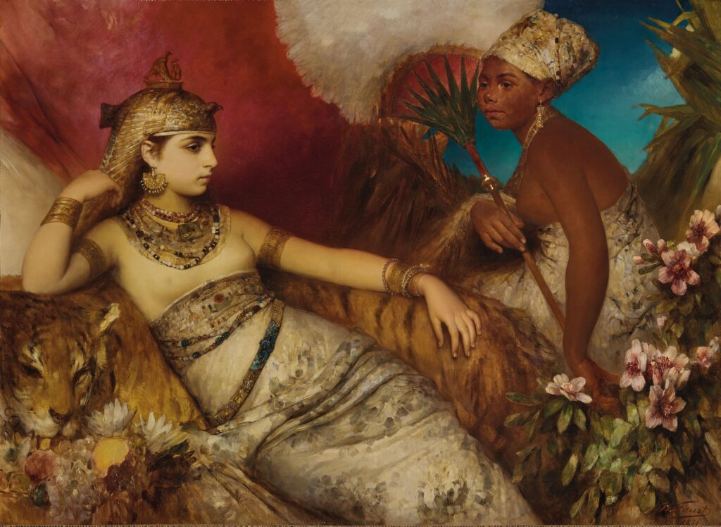 racism in art: Racism in Western Art: Heinrich Faust, Cleopatra, 1876, private collection. Christie’s.
