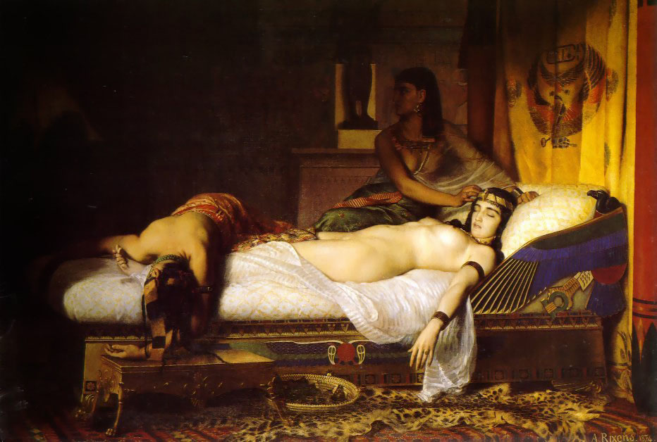 racism in art: Jean-André Rixens, The Death of Cleopatra, 1874, Musée des Augustins, Toulouse, France.
