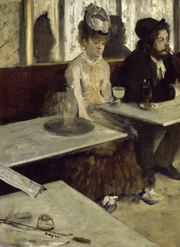 saddest paintings: Edgar Degas, L’Absinthe, 1876-76, Musée d’Orsay, Paris, France
