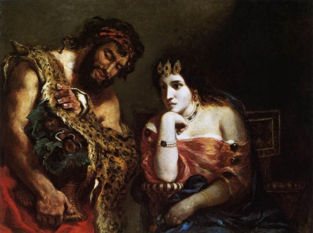 racism in art: Eugène Delacroix, Cleopatra and the Peasant, 1838, Metropolitan Museum of Art, New York City, NY, USA.
