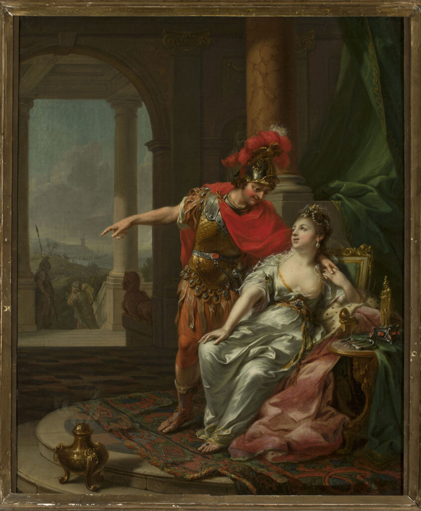 racism in art: Johann Heinrich Tischbein, Marc Antony and Cleopatra, 1773, Warsaw National Museum, Warsaw, Poland.
