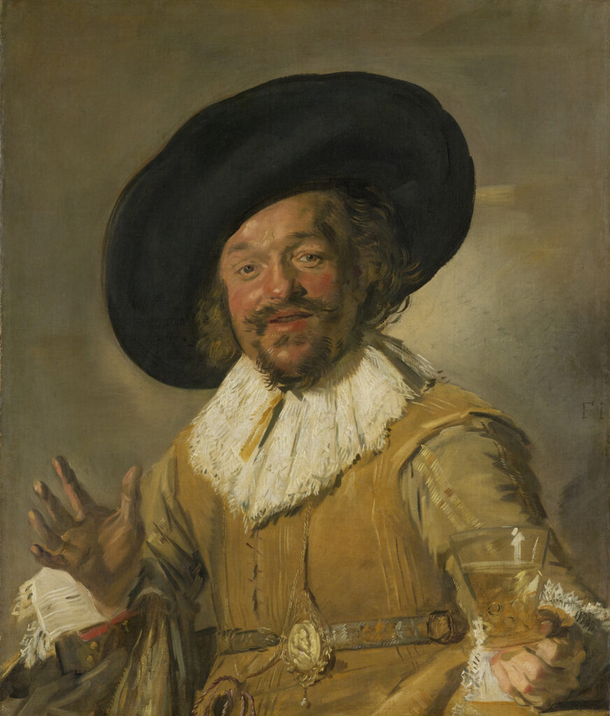 frans hals exhibition: Frans Hals, Merry Drinker, c. 1628-1630, Rijksmuseum, Amsterdam, The Netherlands.
