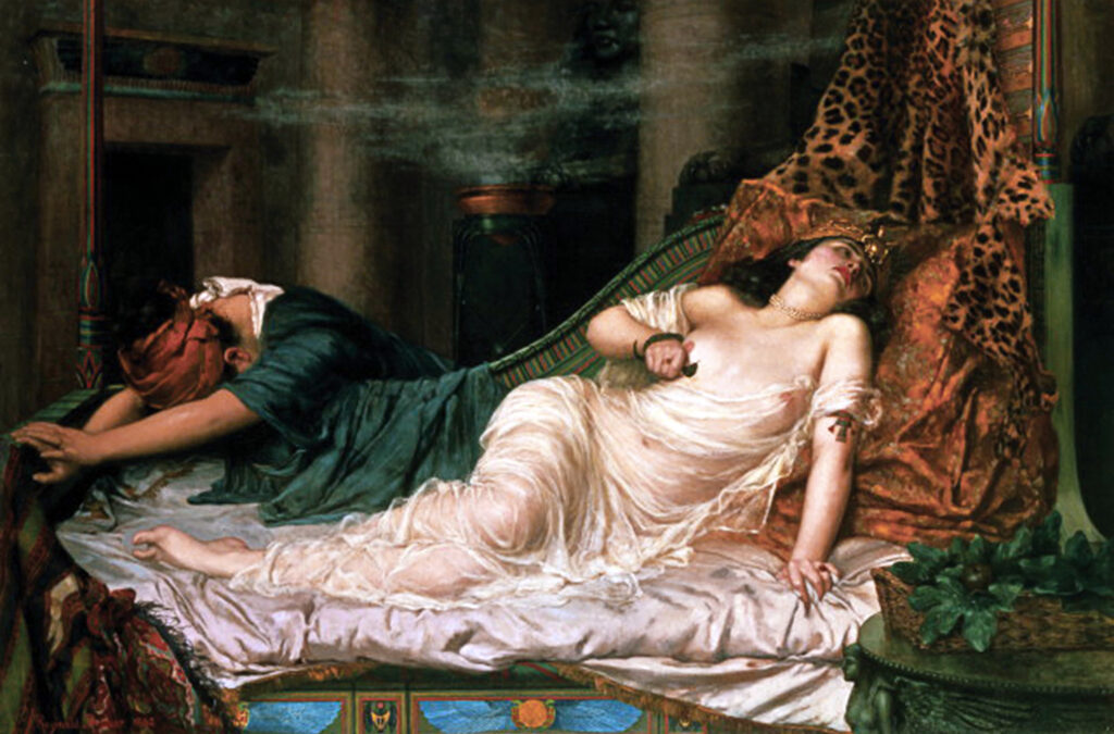 racism in art: Reginald Arthur, The Death of Cleopatra, 1892, private collection.
