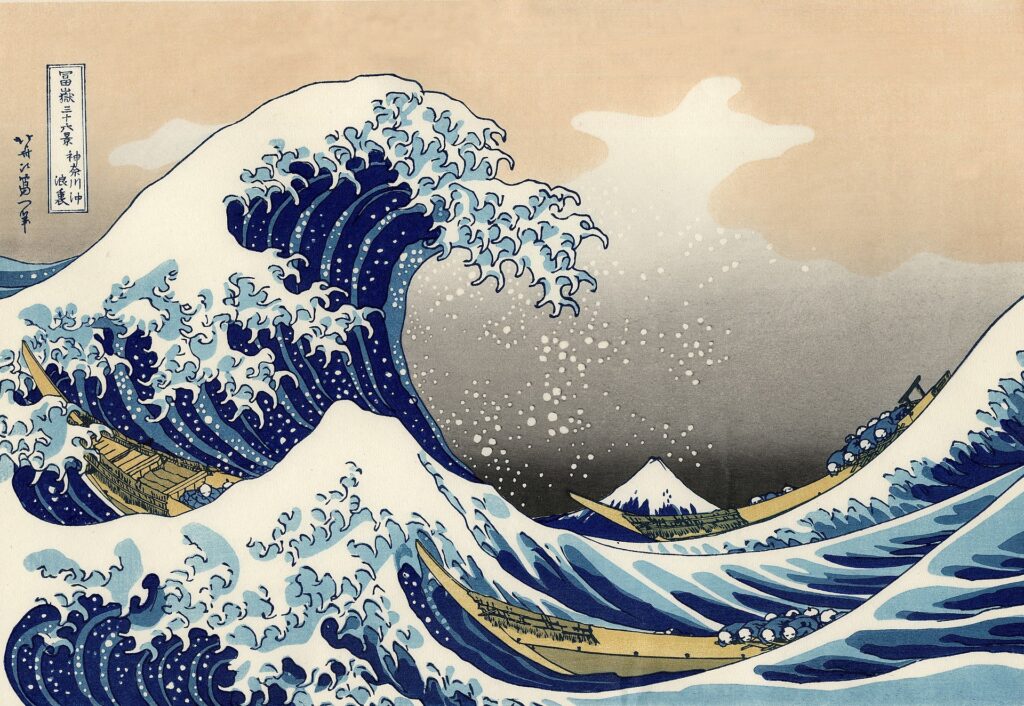 The Starry Night Van Gogh: Katsushika Hokusai, The Great Wave of Kanagawa, 1831, Metropolitan Museum of Art, New York City, NY, USA.
