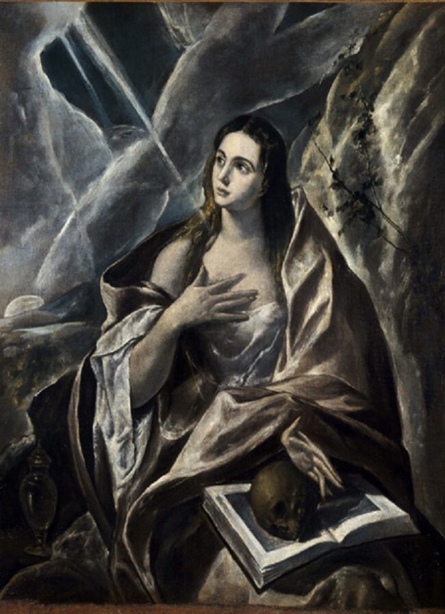 Montserrat Museum: Domenikos Theotokopoulos “El Greco,” Penitent Magdalene, 1576-1580, Museum of Montserrat, Barcelona, Spain.
