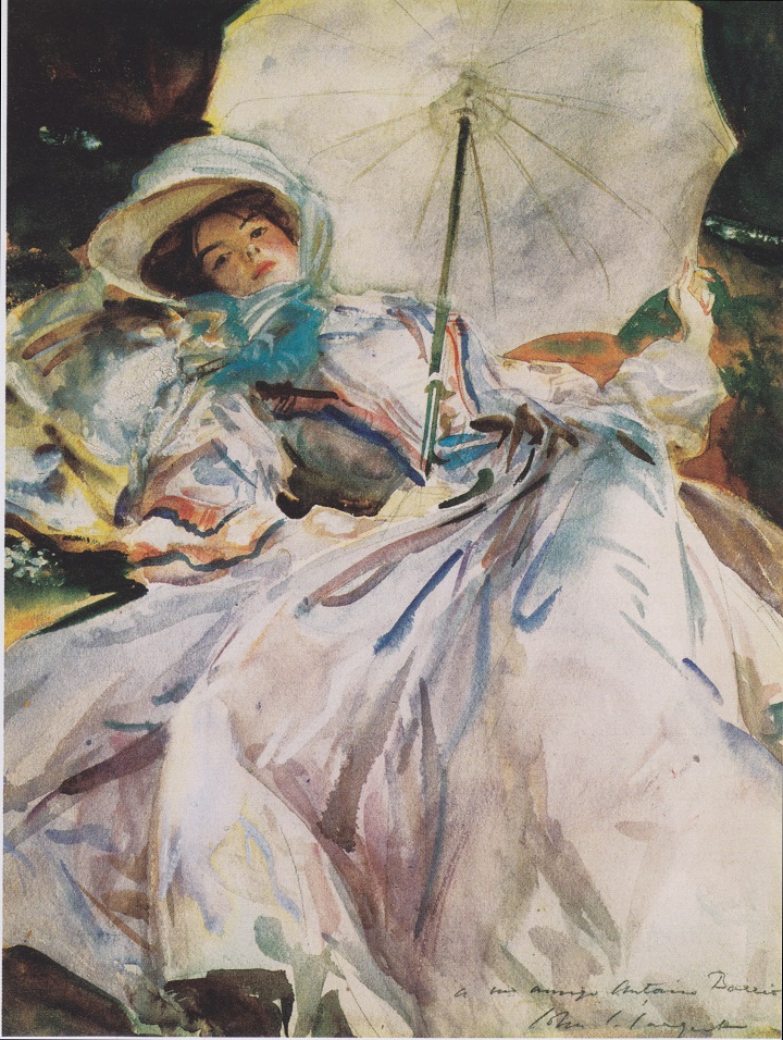 Montserrat Museum: John Singer Sargent, The Lady with the Umbrella, 1911, Museum of Montserrat, Barcelona, Spain.
