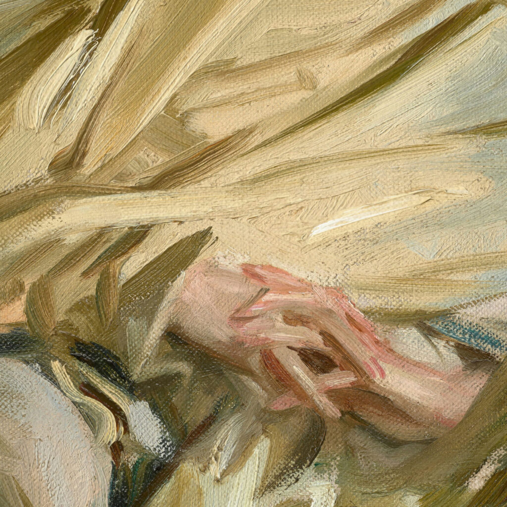 John Singer Sargent Repose: John Singer Sargent, Nonchaloir (Repose), 1911, National Gallery of Art, Washington, DC, USA. Detail.
