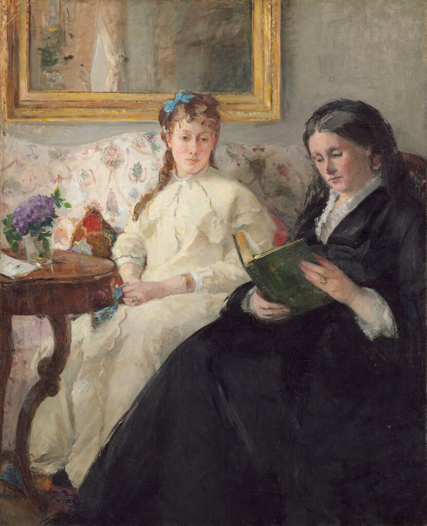 Berthe Morisot paintings: Berthe Morisot, The Mother and Sister of the Artist (The Reading), 1869–1870, National Gallery of Art, Washington, DC, USA.
