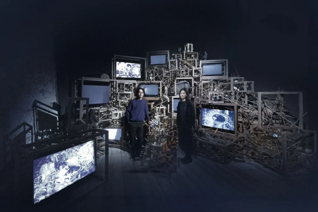 Venice Biennale 2024: Robert Zhao Renhui and Haeju Kim with Trash Stratum (2024), as part of Seeing Forest, 2024. Photo by Robert Zhao Renhui/Tatler.
