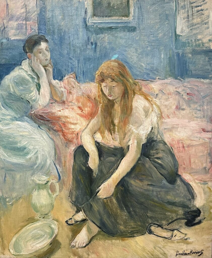 Berthe Morisot paintings: Berthe Morisot, Two Girls, 1894, The Phillips Collection, Washington, DC, USA.

