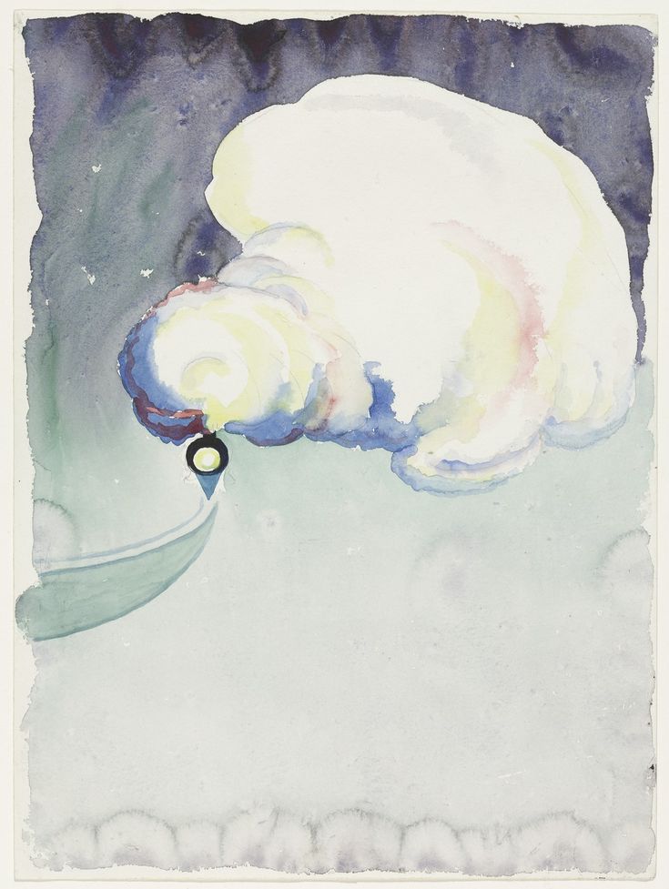how to collect art: Georgia O’Keeffe, Train at Night in the Desert, 1916, Museum of Modern Art, New York City, NY, USA.
