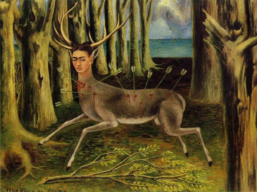 saddest paintings: Frida Kahlo, The Wounded Deer, 1946, private collection. Fridakahlo.org.
