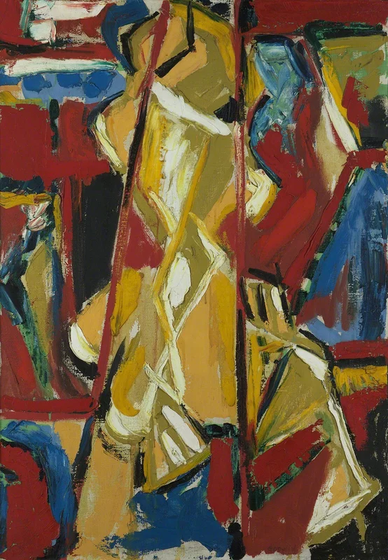 Judith Godwin: Judith Godwin, Yellow Figure, 1953, Berry Campbell Gallery, New York City, NY, USA.
