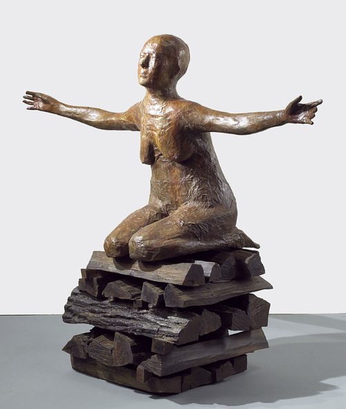 Witch hunts: Kiki Smith, Woman On A Pyre, 2001. WikiArt.
