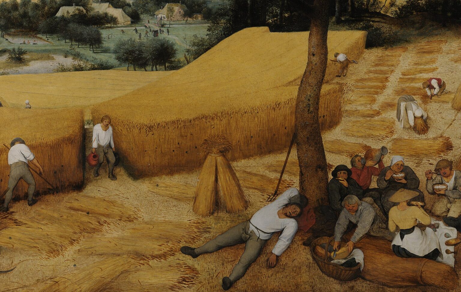 Posterlounge Mietitura Stampa su tela di Pieter Brueghel d.Ä. 40 x 30 cm Quadri Decorazione per pareti