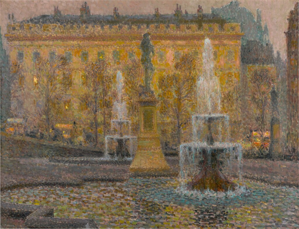 Famous Locations in Art: Famous locations in art: Henri Le Sidaner, Trafalgar Square, Londres, 1908. Sotheby’s.
