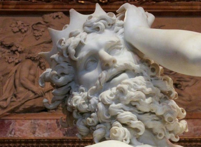 Rape of Proserpina Bernini: Gian Lorenzo Bernini, The Rape of Proserpina, between 1621. and 1622, Borghese Gallery, Rome, Italy. Twitter. Detail.
