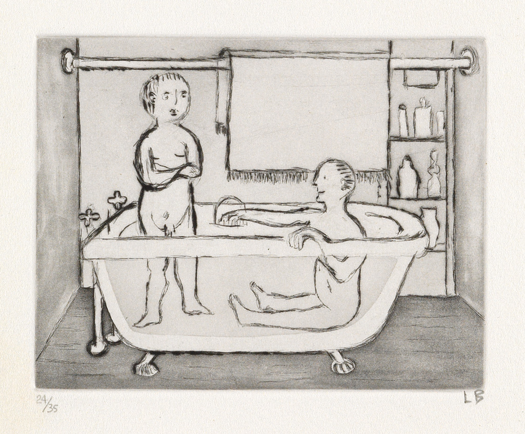 Nude Children in Art: Louise Bourgeois, Children in Tub, 1994. Swann Galleries, New York City, NY, USA.
