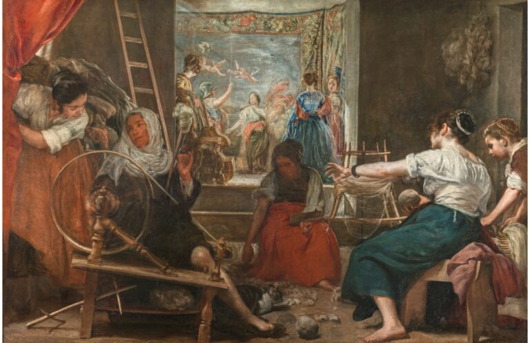 Diego Velázquez paintings: Diego Velázquez, The Spinners (The Fable of Arachne), 1655–1660, Museo del Prado, Madrid, Spain. Museum’s website.
