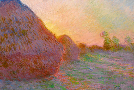 Landscape Postcards, Claude Monet, Grainstack, 1890