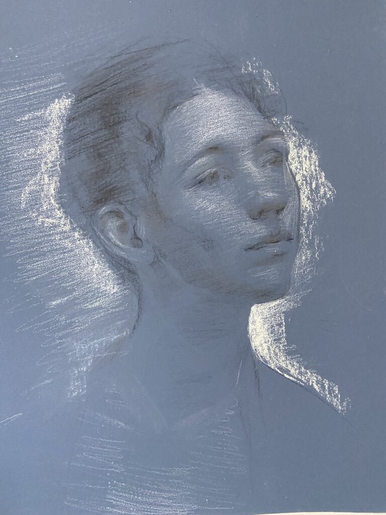 The Inner Life of the Artist: A drawing by Juliette Aristides. Artist’s website.
