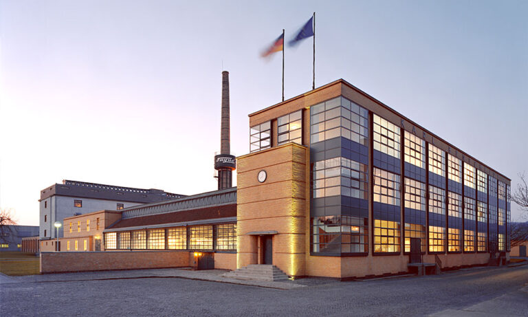 bauhaus buildings: Walter Gropius, Adolf Meyer, Fagus Factory, 1911–1913, Alfeld, Germany. Photograph by Carsten Janssen via Wikimedia Commons (CC BY-SA 2.0 de).
